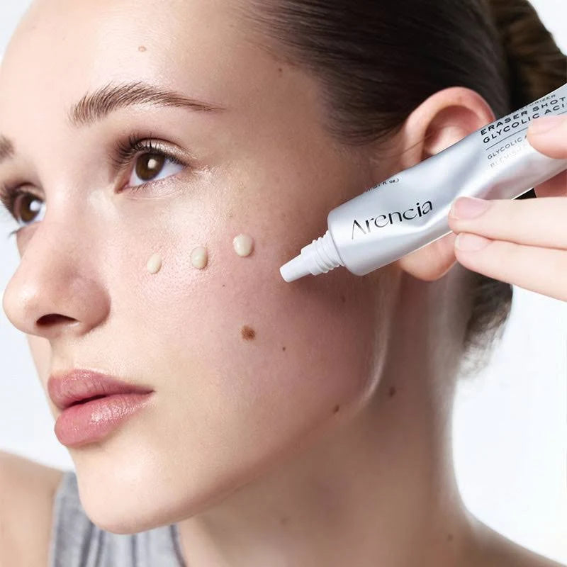 Arencia Eraser Shot Glycolic Acid Booster – Sérum exfoliante con ácido glicólico y complejo AHA/BHA (30 ml)