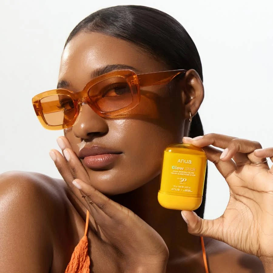 Anua Invisible Glow Finish Sunscreen Stick – Protector solar en stick de acabado luminoso (18 g)