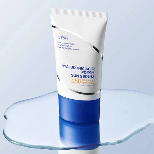 Isntree Hyaluronic Acid Fresh Sun Serum – Sérum solar ligero con ácido hialurónico (50 ml)