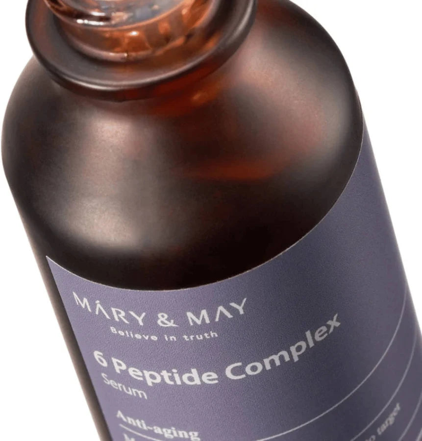 Mary&May 6 Peptide Complex Serum – Sérum antiedad con complejo de 6 péptidos (30 ml)