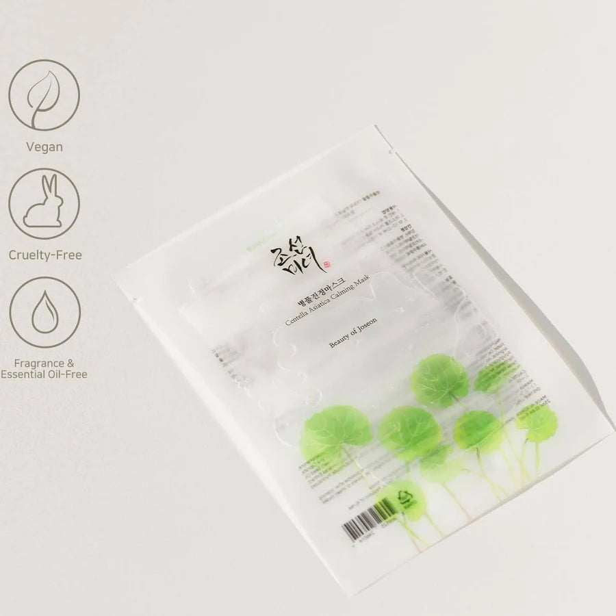 Beauty of Joseon Mascarilla calmante Centella – 15% centella (10 hojas)